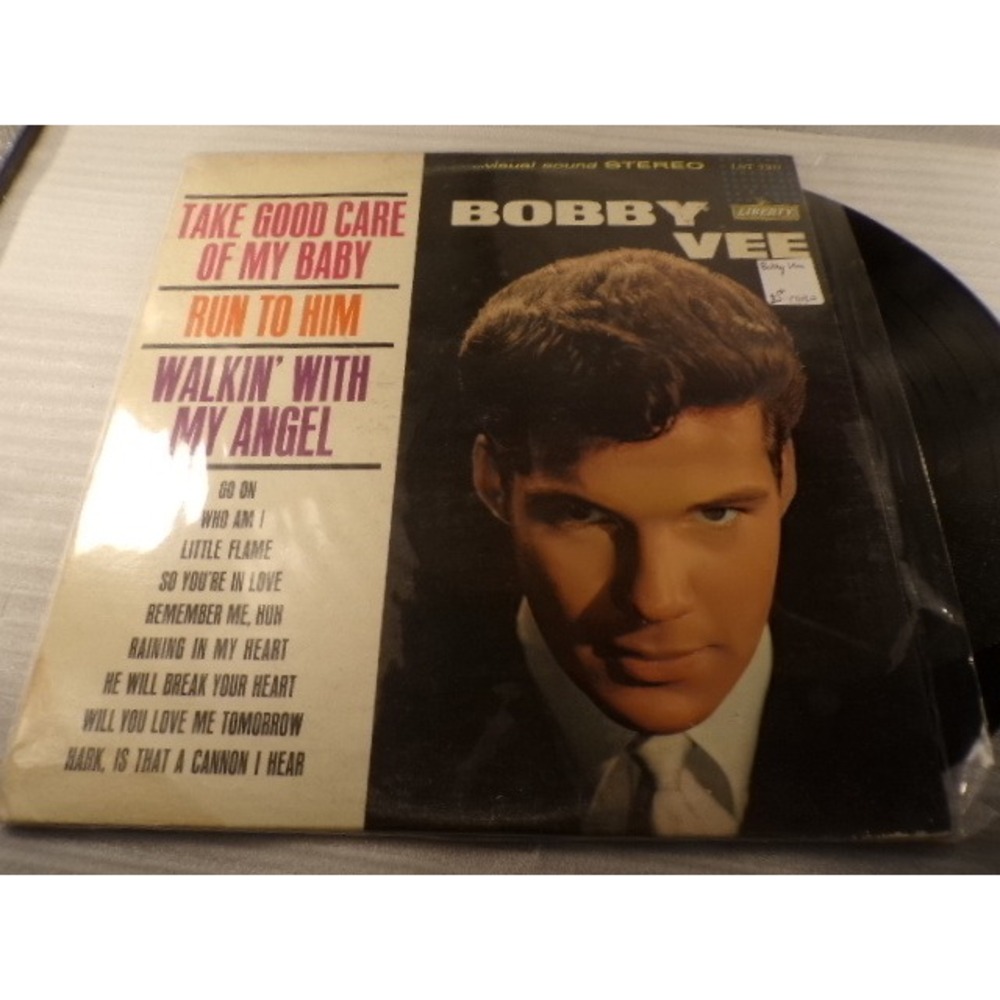 Bobby Vee Take Good Care of My Baby Vinyl LP Liberty LST721 Stereo 1961 Pop Rock